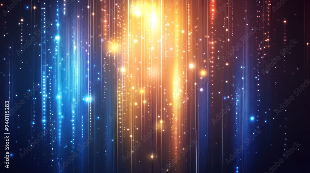 Abstract Light Streaks with Sparkles Abstract Light Streaks with Sparkles
