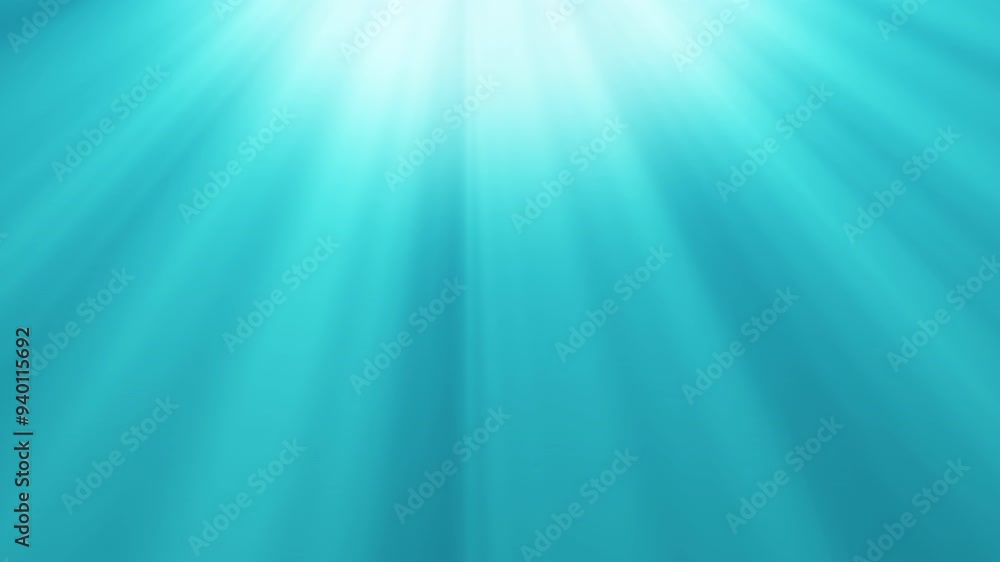 Gradient turquoise blue 4k motion background with shiny light pouring in from the top. Gradient turquoise blue 4k motion background with shiny light pouring in from the top.
