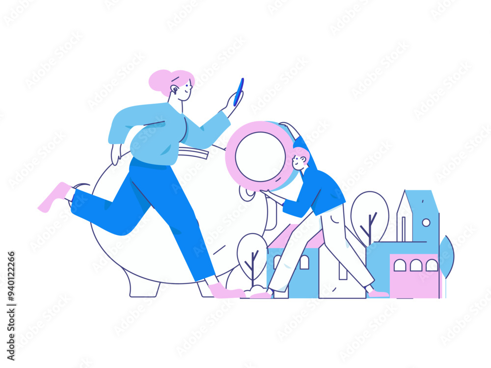 Home loan flat vector concept operation illustration
Home loan flat vector concept operation illustration