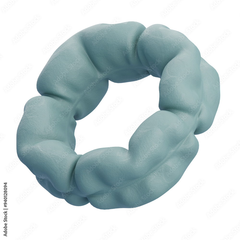 Bending Ring Clay 3D Abstract Bending Ring Clay 3D Abstract