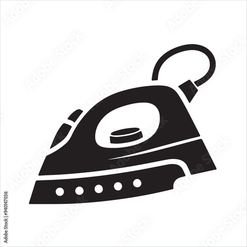 Vector silhouette of iron
