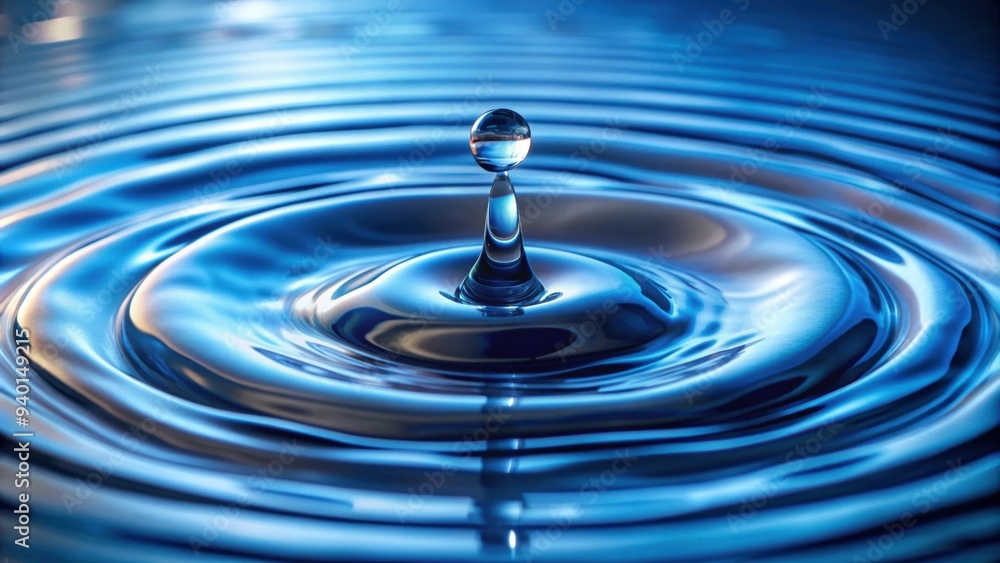 Clear water drop with circular waves, water, drop, ripple, nature, fresh, clean,circle, round, purity, liquid, surface Clear water drop with circular waves, water, drop, ripple, nature, fresh, clean,circle, round, purity, liquid, surface