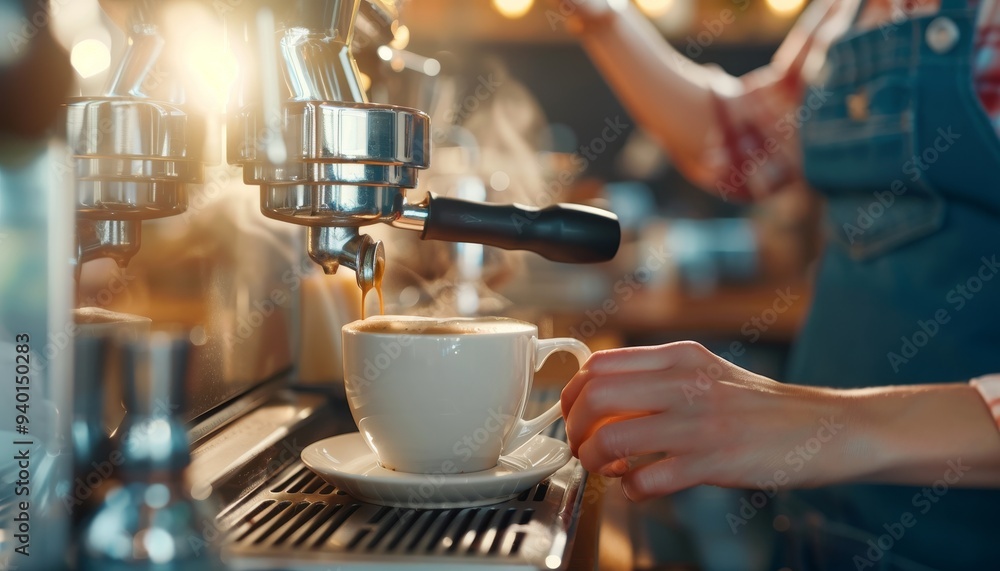 Espresso Machine Making Coffee Espresso Machine Making Coffee