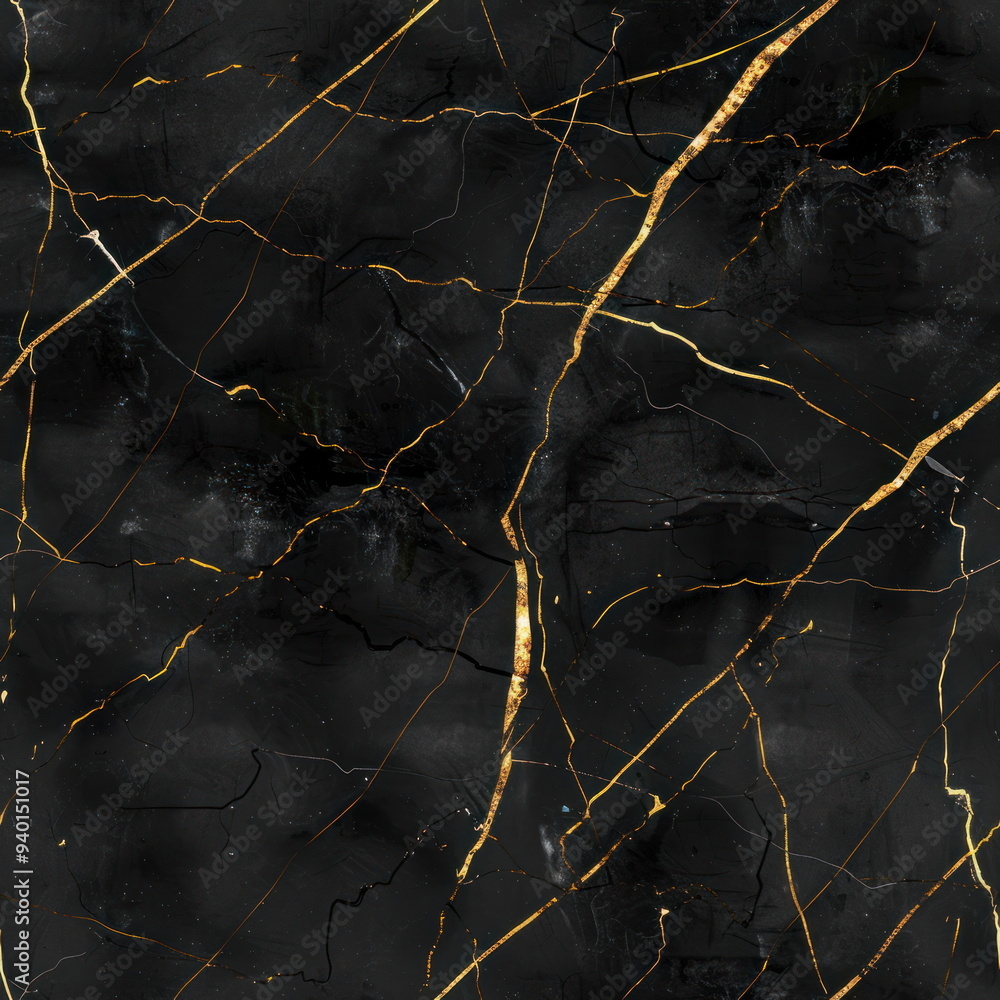 Black marble background with golden line, pattern for seamless Black marble background with golden line, pattern for seamless