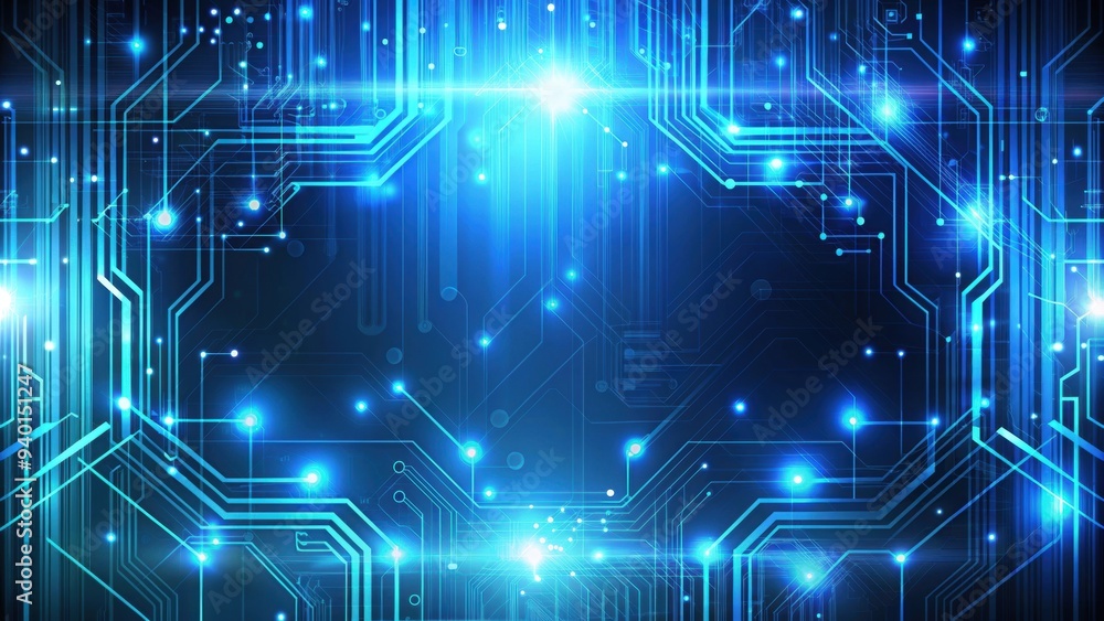 Obraz premium Abstract technology background with glowing lines, technology, abstract, background, glowing, lines, digital, futuristic