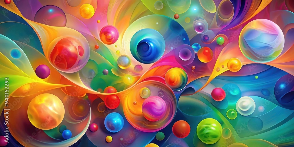 Abstract composition combining various colors and shapes into a harmonious whole, abstract, harmony, composition, colors, shapes Abstract composition combining various colors and shapes into a harmonious whole, abstract, harmony, composition, colors, shapes