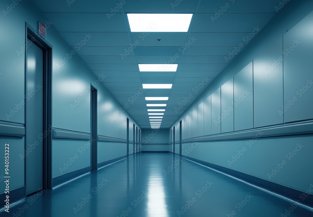 Empty Hospital Corridor Empty Hospital Corridor
