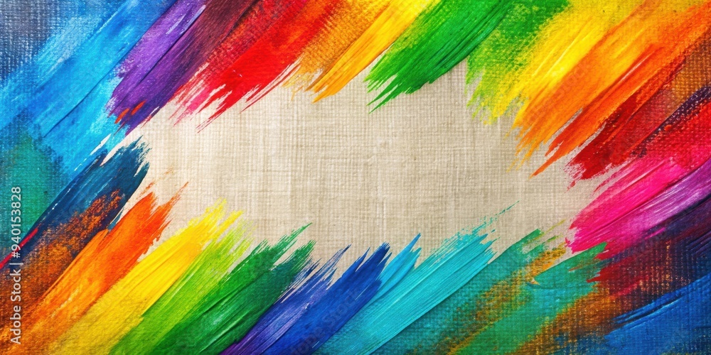 Obraz premium Abstract background resembling colorful brush strokes on canvas, abstract, background, texture, paint, artistic, colorful