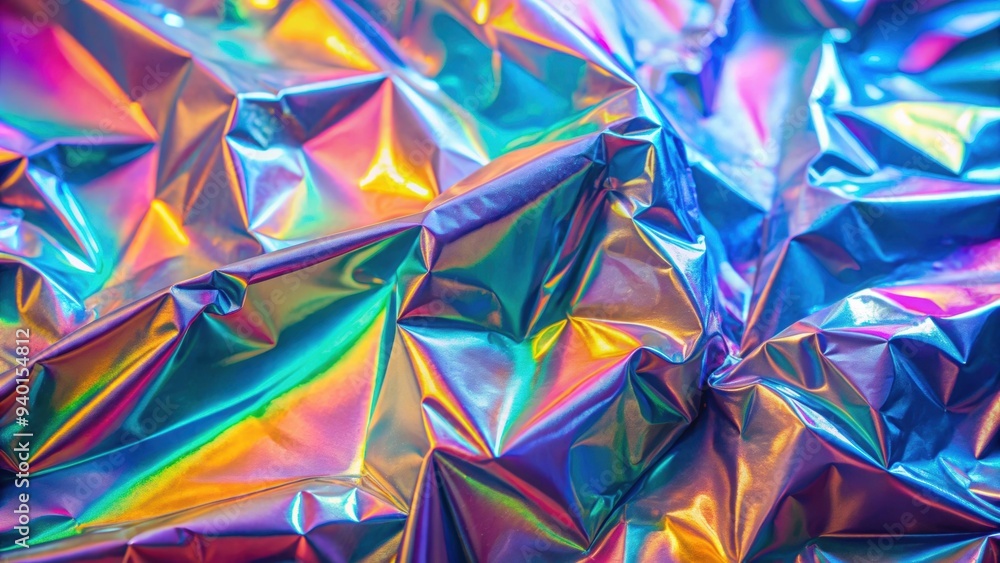Abstract holographic neon foil background with iridescent colors, neon, holographic, foil, abstract, background Abstract holographic neon foil background with iridescent colors, neon, holographic, foil, abstract, background