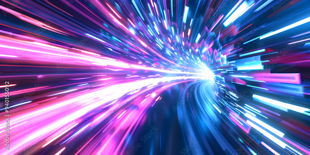 A purple and pink electric light A purple and pink electric light