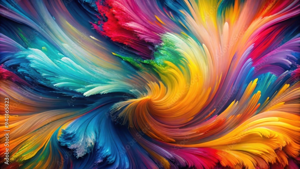 Abstract art featuring bold brushstrokes in various colors and sizes , vibrant, modern, contemporary, artistic Abstract art featuring bold brushstrokes in various colors and sizes , vibrant, modern, contemporary, artistic