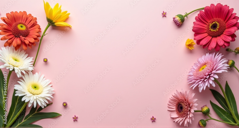 frame with flowers frame with flowers