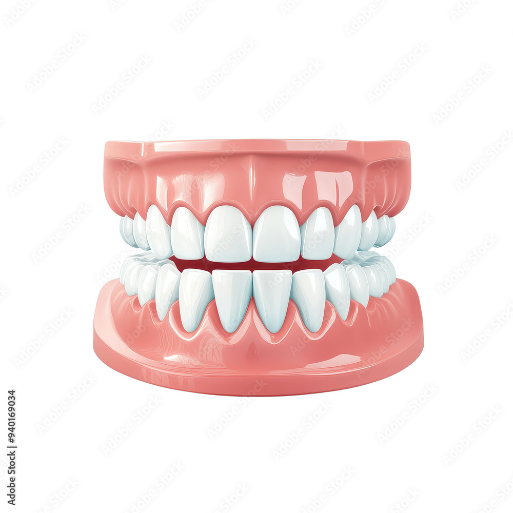 A realistic 3D model of human teeth showcasing dental health and anatomy. Perfect for educational and medical use. A realistic 3D model of human teeth showcasing dental health and anatomy. Perfect for educational and medical use.