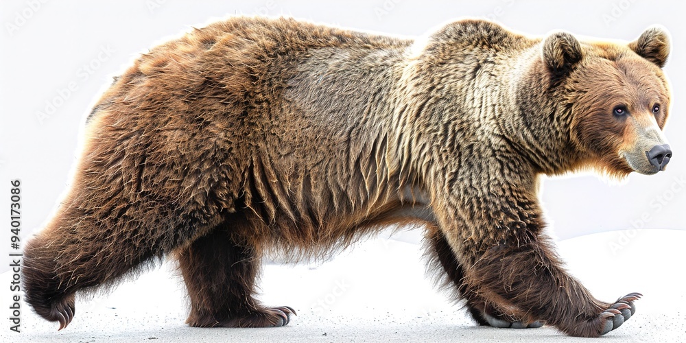 Fototapeta premium brown bear isolated