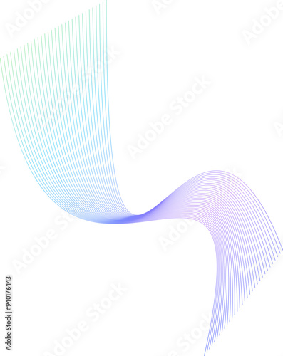 abstract wavy gradient lines for technology and science
