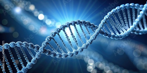 of a DNA strand , genetics, science, biology, molecule, helix, chromosomes, research, medical