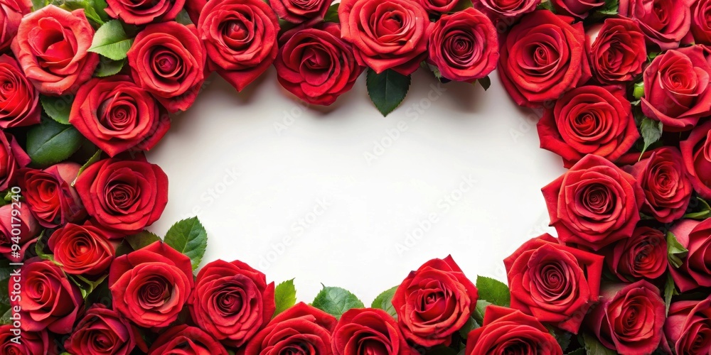 Frame filled with vibrant red roses, roses, frame, red, vibrant, flowers, floral, decoration, romantic, love, background Frame filled with vibrant red roses, roses, frame, red, vibrant, flowers, floral, decoration, romantic, love, background