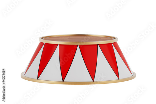 Empty Ringmasters Podium, Circus Stage. 3d Rendering