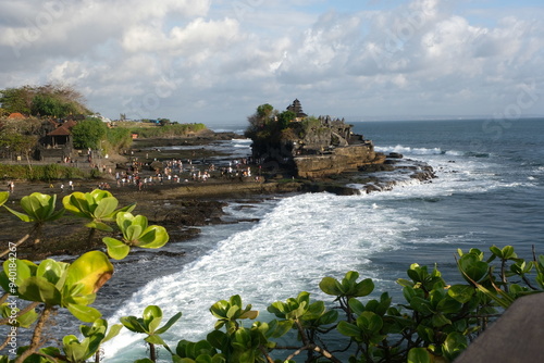 Tanah Lot Temple  is a rock formation off the Indonesian island of Bali photo