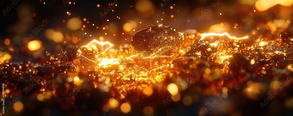 A stunning visual of molten lava flow, showcasing vibrant orange and gold hues with dynamic lighting and shimmering textures. A stunning visual of molten lava flow, showcasing vibrant orange and gold hues with dynamic lighting and shimmering textures.