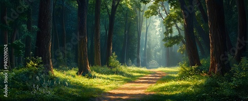 morning in the woods