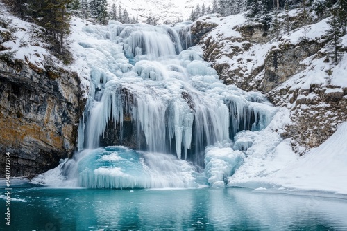 Ice Lake Waterfall Mountains Austria - Eissee Wasserfall Nationalpark Hohe Tauern Ã–sterreich --ar 3:2 --v 6.1 Job ID: 461805dd-44f1-40ce-add1-375cb2ecc9c0