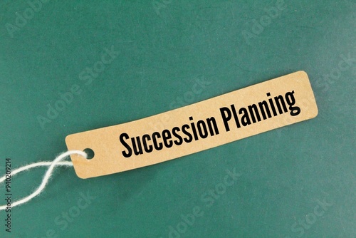 Quadro em tela tag the paper with the word succession planning.