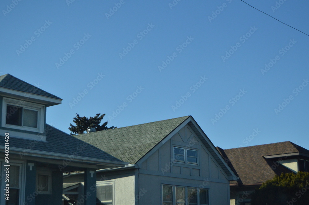 roof and sky in midwest america roof and sky in midwest america