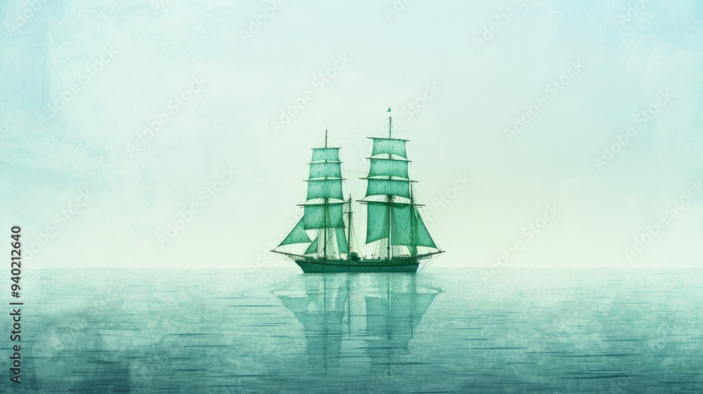 Obraz premium Ethereal Waves The Serenity of Oceanic Dreams