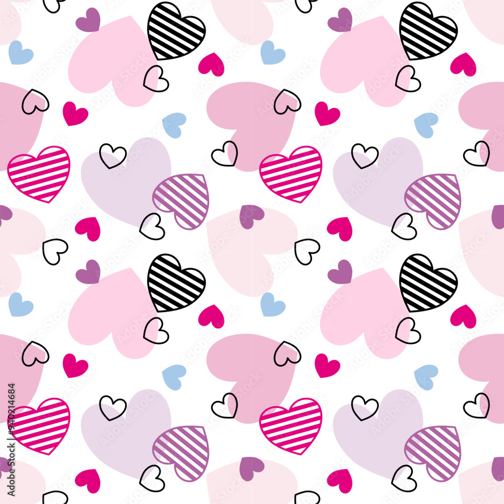 seamless background with hearts seamless background with hearts