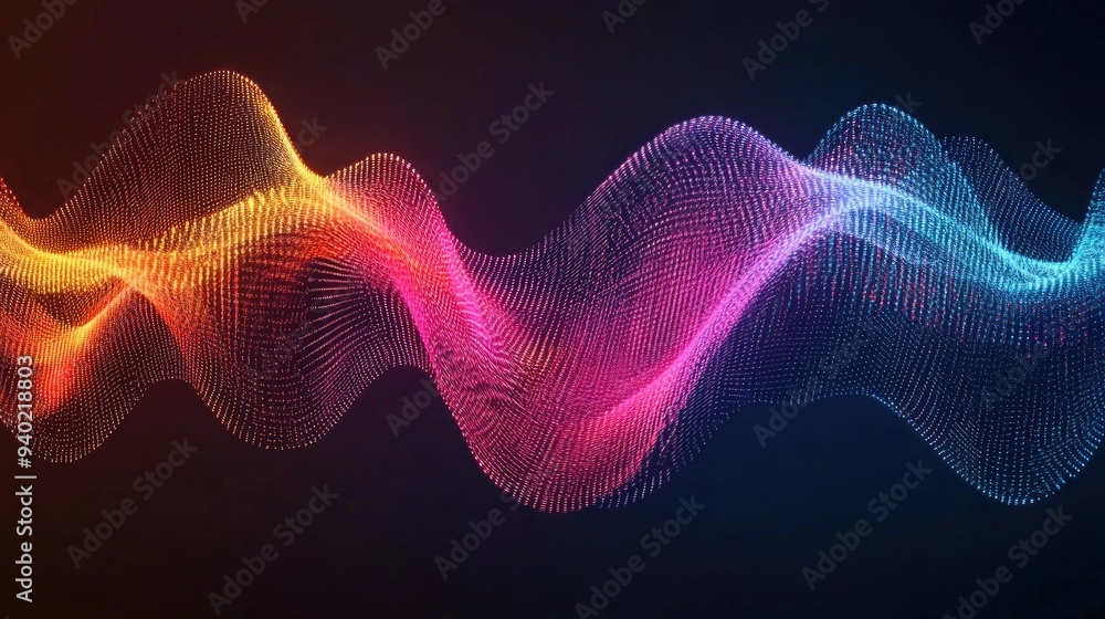 Futuristic wave, Futuristic data stream vector background Futuristic wave, Futuristic data stream vector background