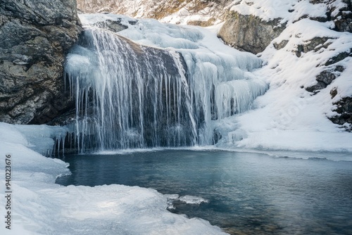 Ice Lake Waterfall Mountains Austria - Eissee Wasserfall Nationalpark Hohe Tauern Ã–sterreich, ai
