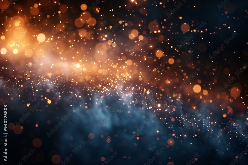 An abstract background featuring glowing lights and sparks. An abstract background featuring glowing lights and sparks.