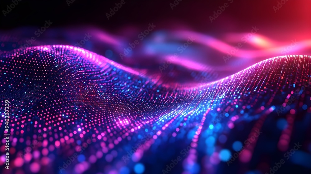Abstract Neon Lights Digital Background Abstract Neon Lights Digital Background