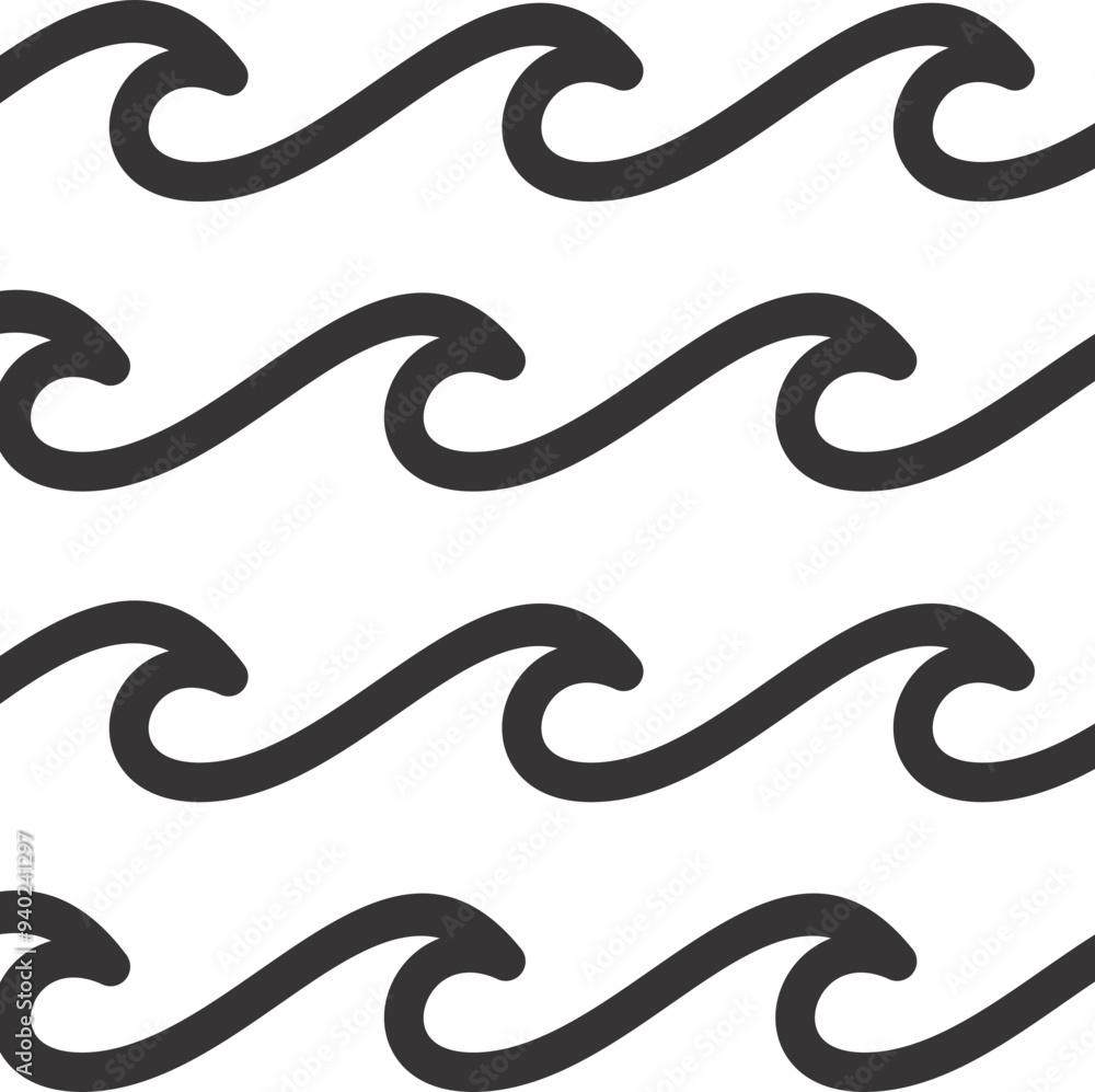 Artistic Wavy Pattern Line Element Artistic Wavy Pattern Line Element