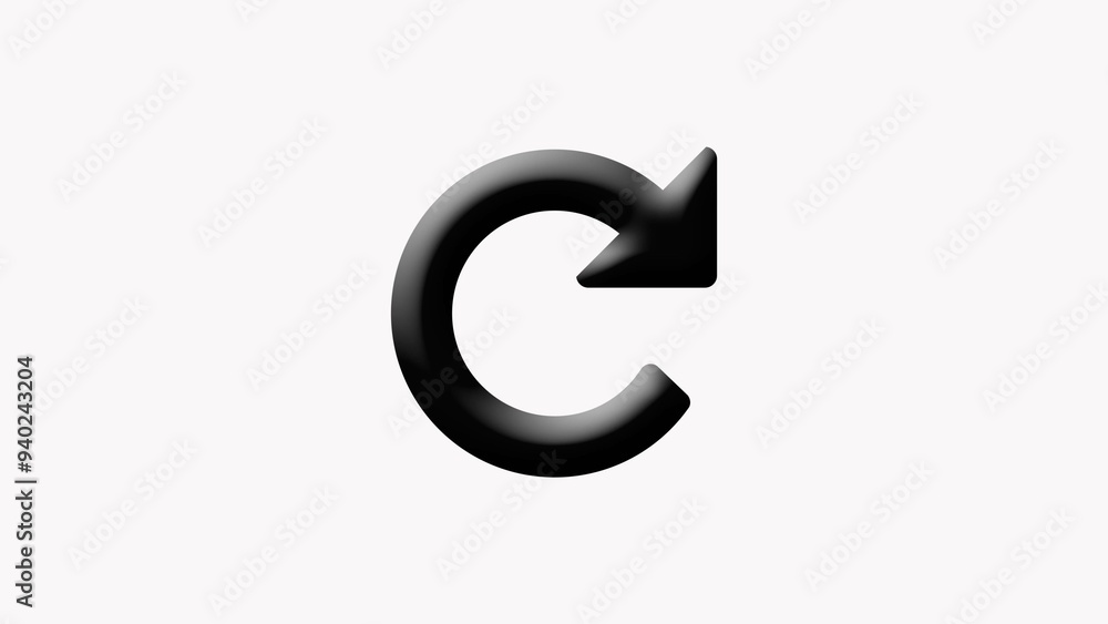 Refresh arrow sign. recycling circle sign with isolated arrow on white background. Vector Illustration.
Refresh arrow sign. recycling circle sign with isolated arrow on white background. Vector Illustration.