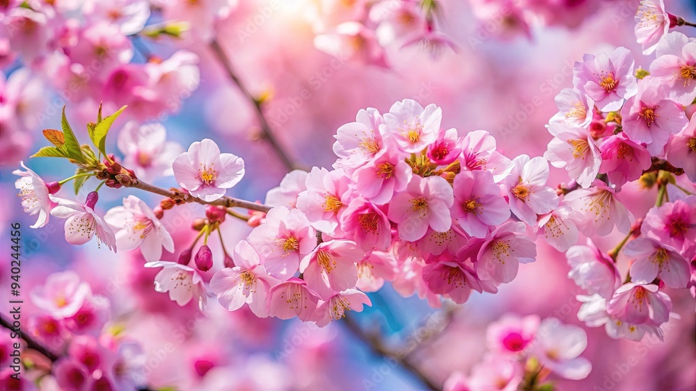 Sakura flowers in full bloom, creating a beautiful spring seasonal Easter background, Sakura, flowers, blooming, spring, seasonal Sakura flowers in full bloom, creating a beautiful spring seasonal Easter background, Sakura, flowers, blooming, spring, seasonal