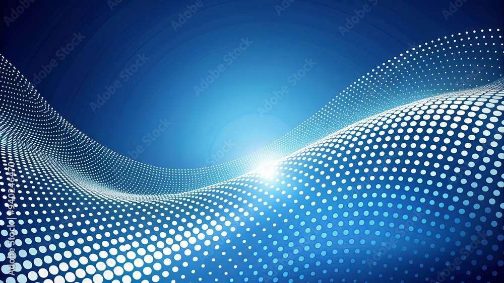 Abstract image of white polka dots and curves resembling the universe on a blue background, universe, space, polka dots,white Abstract image of white polka dots and curves resembling the universe on a blue background, universe, space, polka dots,white
