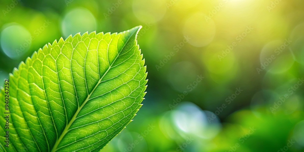 Closeup of a beautiful green leaf against a blurred greenery background in a garden with copy space for cover pages, nature Closeup of a beautiful green leaf against a blurred greenery background in a garden with copy space for cover pages, nature