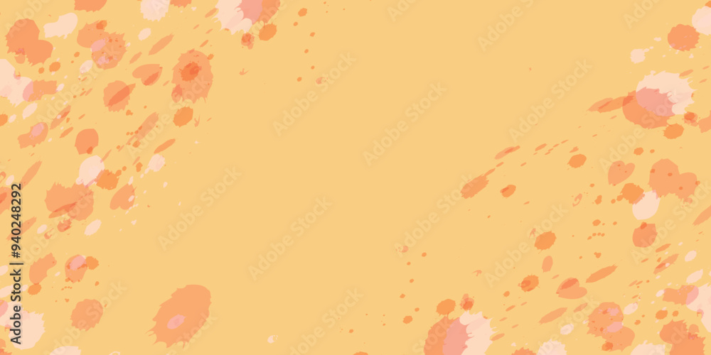 水彩 オレンジ 和紙 背景 水彩 オレンジ 和紙 背景