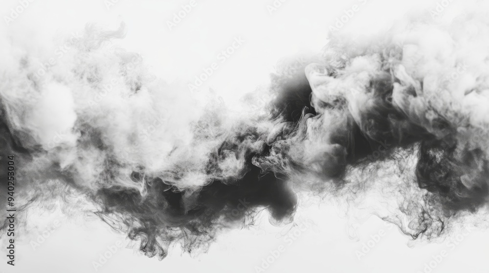 A dense background of swirling smoke in shades of black and white. The thick, dark haze has a dramatic and atmospheric effect in the black and white colors evoking mystery. A dense background of swirling smoke in shades of black and white. The thick, dark haze has a dramatic and atmospheric effect in the black and white colors evoking mystery.