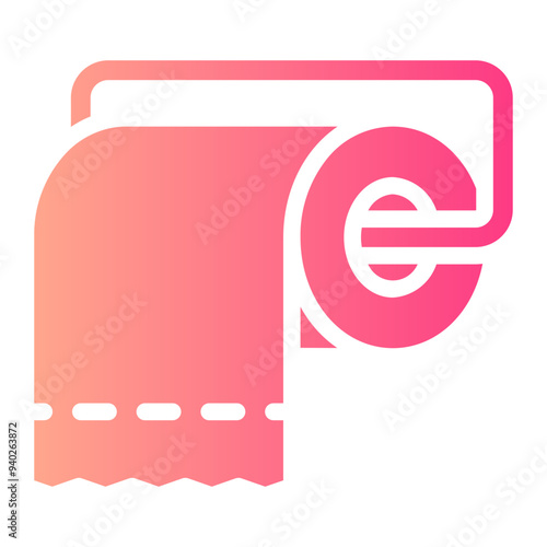 toilet paper gradient icon