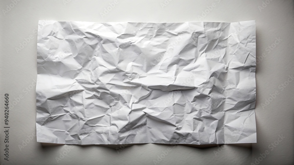 Realistic of folded empty paper with glued wrinkled effect, paper, folded, empty, glued, wrinkled, realistic,texture, background Realistic of folded empty paper with glued wrinkled effect, paper, folded, empty, glued, wrinkled, realistic,texture, background