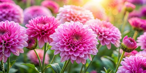 Pink chrysanthemum flowers blooming in a vibrant garden , pink, chrysanthemum, flowers, garden, floral, nature, background