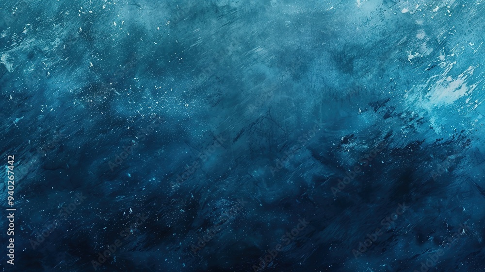 Fototapeta premium Aerial view to ocean waves. Blue water background