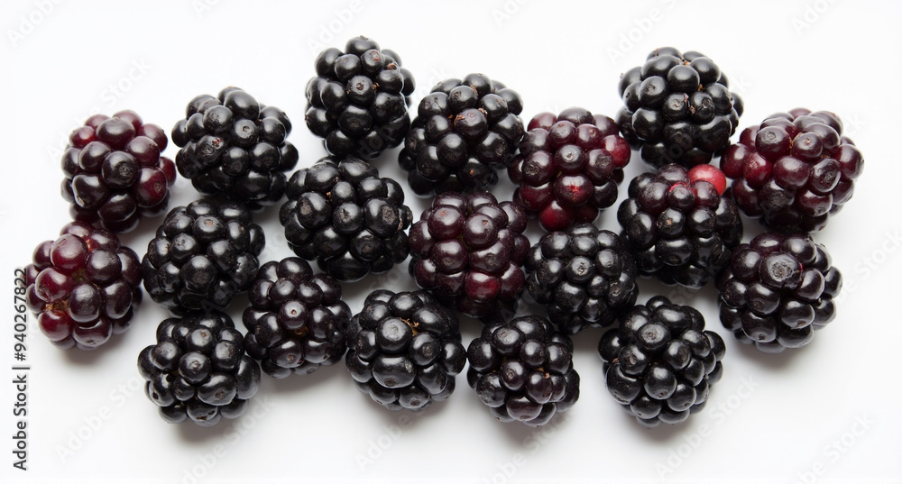 blackberry on white background blackberry on white background