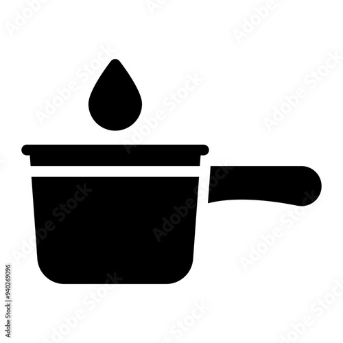 bailer glyph icon