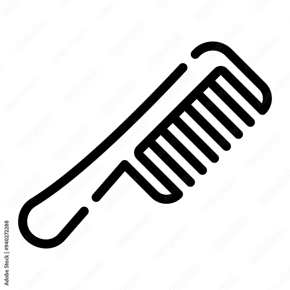 hair comb line icon hair comb line icon