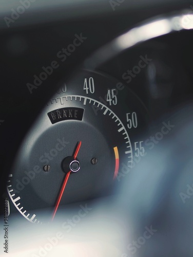 closeup of car dashboard, retro truck, retro car