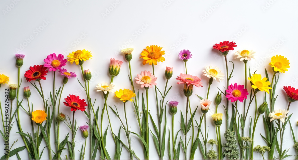 Obraz premium spring flowers in the grass